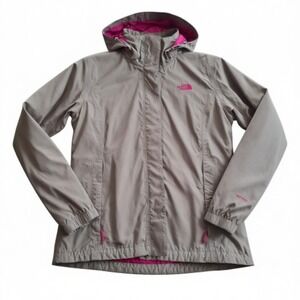 The North Face Women's Gray Pink Hyvent Rain Jacket Size Large T150+T550